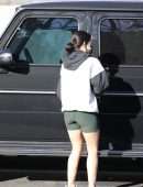 Lucy Hale Booty in Tight Shorts Out in Los Angeles