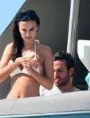 Lucy Watson Booty in a White Thong Bikini in Barbados