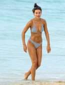 Montana Brown in Bikini on the Beach in Barbados