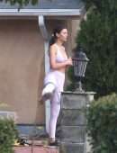 Victoria Justice Booty in Leggings and Sports Bra in Los Angeles