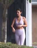 Victoria Justice Booty in Leggings and Sports Bra in Los Angeles