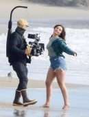 Addison Rae Photoshoot on the Beach in Malibu