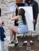 Addison Rae Photoshoot on the Beach in Malibu