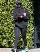 Addison Rae Booty in Tights, going to Pilates Class in West Hollywood