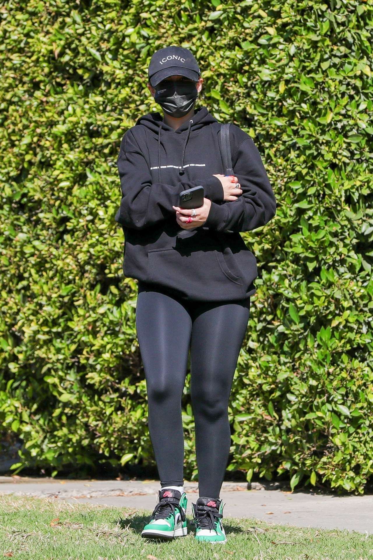 Addison Rae Booty in Tights, going to Pilates Class in West Hollywood