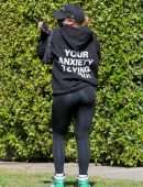 Addison Rae Booty in Tights, going to Pilates Class in West Hollywood