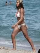 Amelia Gray Hamlin Booty in Bikini on the Beach in Miami