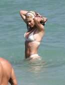 Amelia Gray Hamlin Booty in Bikini on the Beach in Miami