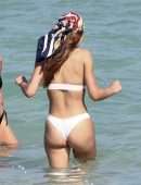 Amelia Gray Hamlin Booty in Bikini on the Beach in Miami