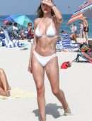 Amelia Gray Hamlin Booty in Bikini on the Beach in Miami