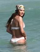 Amelia Gray Hamlin Booty in Bikini on the Beach in Miami
