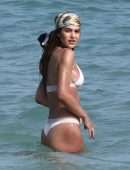 Amelia Gray Hamlin Booty in Bikini on the Beach in Miami