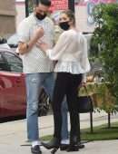 Ashley Benson Braless Cleavage and Pokies Out in Silver Lake