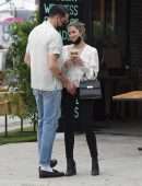 Ashley Benson Braless Cleavage and Pokies Out in Silver Lake
