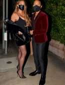 Chrissy Teigen Cleavage and Leggy, Out in Los Angeles
