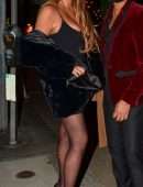 Chrissy Teigen Cleavage and Leggy, Out in Los Angeles