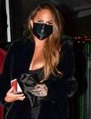 Chrissy Teigen Cleavage and Leggy, Out in Los Angeles