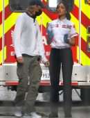 Eiza Gonzalez - On the Set of 'Ambulance' in Los Angeles