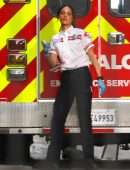Eiza Gonzalez - On the Set of 'Ambulance' in Los Angeles