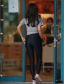 Eiza Gonzalez Booty in Tights, at Credo Clean Beauty in Los Angeles