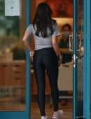 Eiza Gonzalez Booty in Tights, at Credo Clean Beauty in Los Angeles