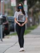 Eiza Gonzalez Booty in Tights, at Credo Clean Beauty in Los Angeles