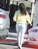Eiza Gonzalez Booty in White Tights, Outside Alfred's in West Hollywood