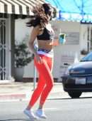 Eiza Gonzalez – Alluring Body in a Tiny Sports Bra Out in West Hollywood