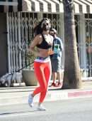 Eiza Gonzalez – Alluring Body in a Tiny Sports Bra Out in West Hollywood