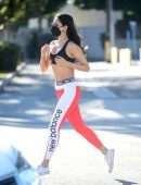 Eiza Gonzalez – Alluring Body in a Tiny Sports Bra Out in West Hollywood