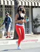 Eiza Gonzalez – Alluring Body in a Tiny Sports Bra Out in West Hollywood
