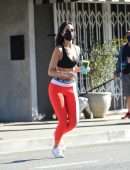 Eiza Gonzalez – Alluring Body in a Tiny Sports Bra Out in West Hollywood