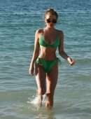 Georgia Harrison Booty in a Bikini at a Beach in Dubai