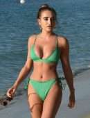 Georgia Harrison Booty in a Bikini at a Beach in Dubai