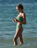 Georgia Harrison Booty in a Bikini at a Beach in Dubai