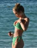 Georgia Harrison Booty in a Bikini at a Beach in Dubai