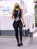 Iggy Azalea Booty in a Tight Bodysuit Out in Beverly Hills