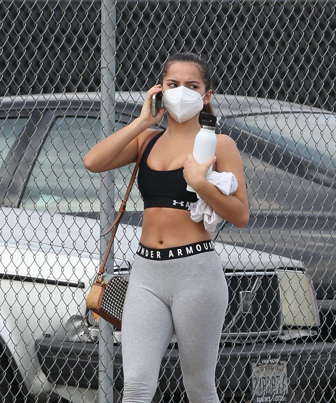 Isabela Merced Booty in Tights, Leaving the Gym in Los Angeles