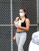 Isabela Merced Booty in Tights, Leaving the Gym in Los Angeles