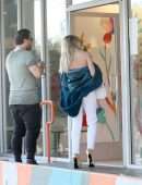 Joy Corrigan Leaving a Marijuana Dispensary in West Hollywood