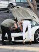 Joy Corrigan Leaving a Marijuana Dispensary in West Hollywood