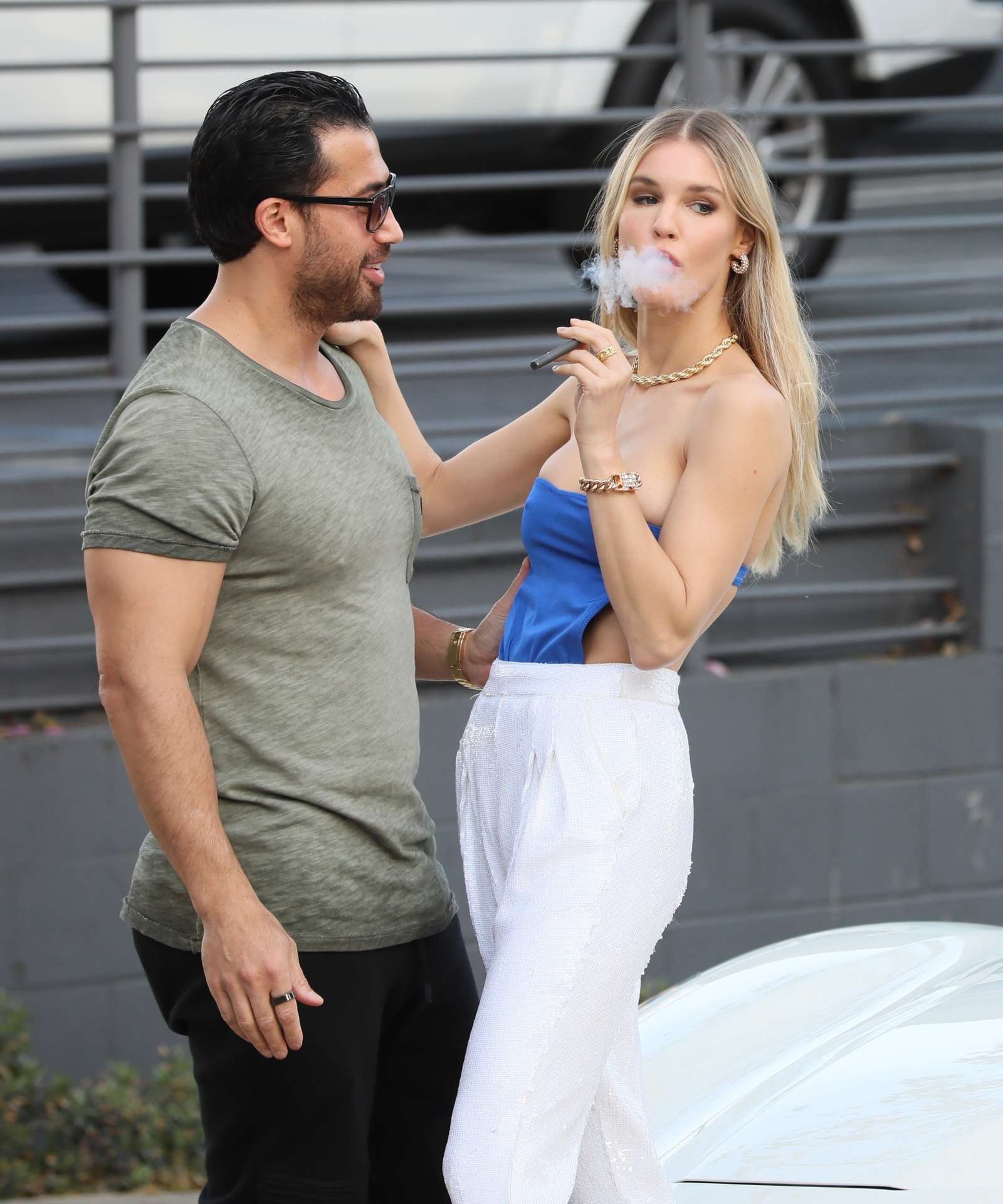 Joy Corrigan Leaving a Marijuana Dispensary in West Hollywood