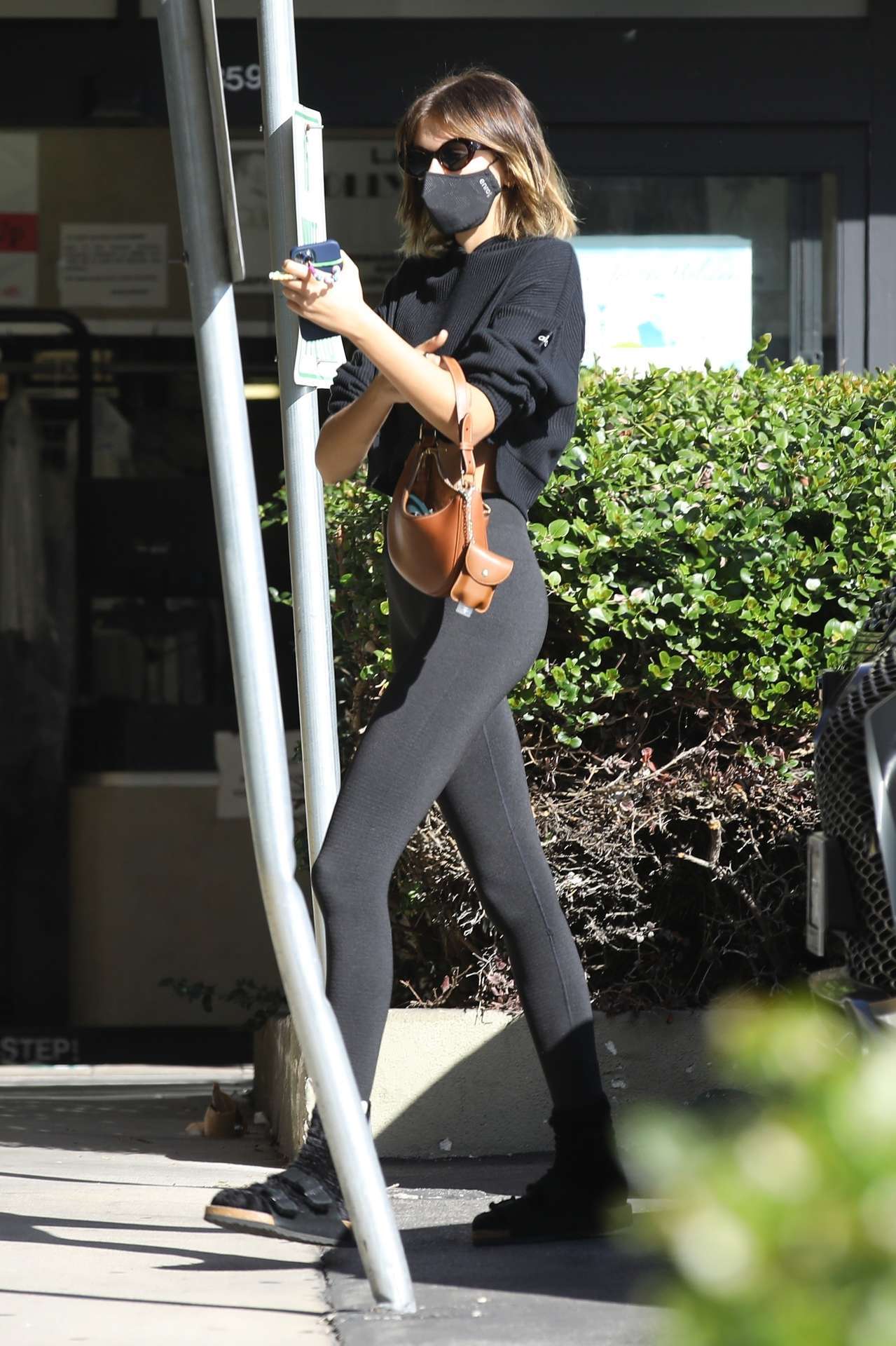 Kaia Gerber Booty, Out for her Morning Pilates Class in West Hollywood