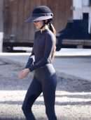 Kendall Jenner Booty in a Tight Jumpsuit Horse Riding in Malibu