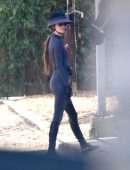 Kendall Jenner Booty in a Tight Jumpsuit Horse Riding in Malibu