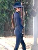 Kendall Jenner Booty in a Tight Jumpsuit Horse Riding in Malibu