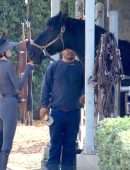 Kendall Jenner Booty in a Tight Jumpsuit Horse Riding in Malibu