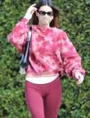Kendall Jenner Booty in Tights, Leaving a Private Workout in Los Angeles