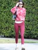 Kendall Jenner Booty in Tights, Leaving a Private Workout in Los Angeles