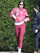 Kendall Jenner Booty in Tights, Leaving a Private Workout in Los Angeles